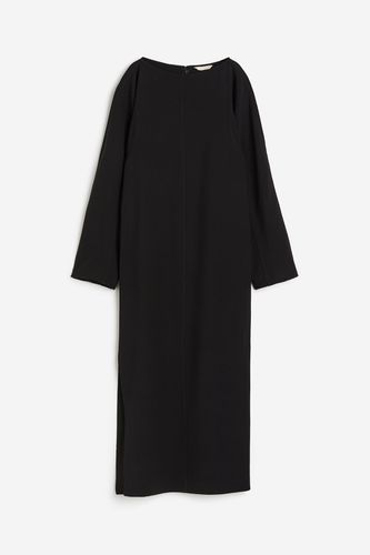 Langes Kleid aus Wollmix Schwarz, Alltagskleider in Größe 42. Farbe: - H&M - Modalova