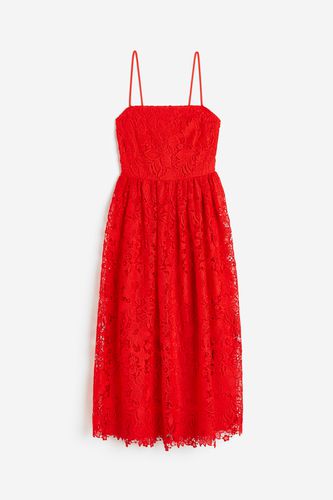 Bandeau-Kleid aus Spitze Rot, Alltagskleider in Größe 32. Farbe: - H&M - Modalova