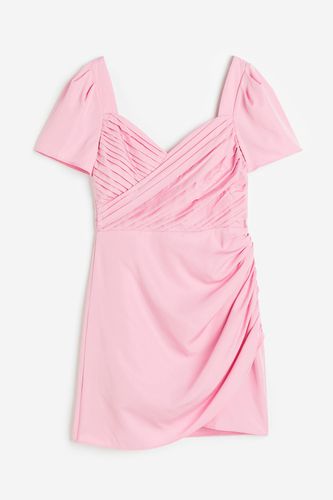 Kleid mit Puffärmeln Hellrosa, Alltagskleider in Größe 32. Farbe: - H&M - Modalova