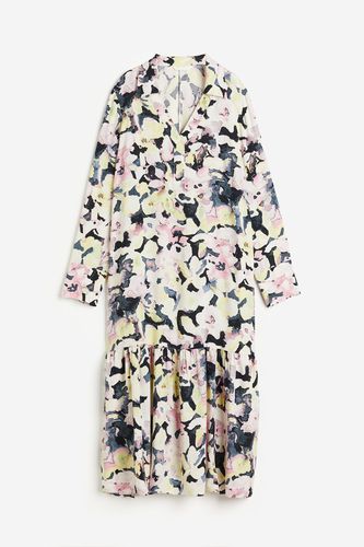 Kleid mit Kragen Hellgelb/Geblümt, Alltagskleider in Größe S. Farbe: - H&M - Modalova