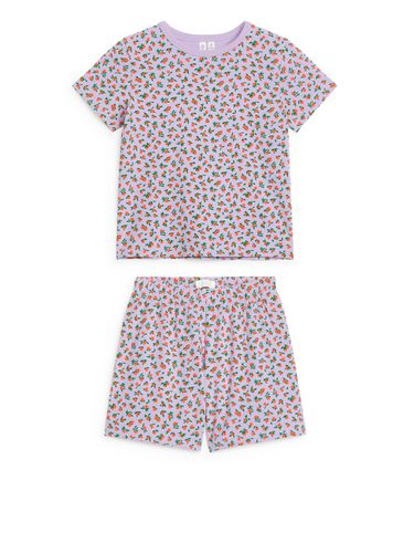 Zweiteiliger kurzer Pyjama aus Jersey Lila, Pyjamas in Größe 86/92. Farbe: - Arket - Modalova