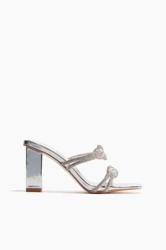 Frosted Sandale Mit Absatz Silber, Heels in Größe 36. Farbe: - Public Desire - Modalova