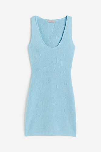Ärmelloses Strickkleid Hellblau, Alltagskleider in Größe XL. Farbe: - H&M - Modalova