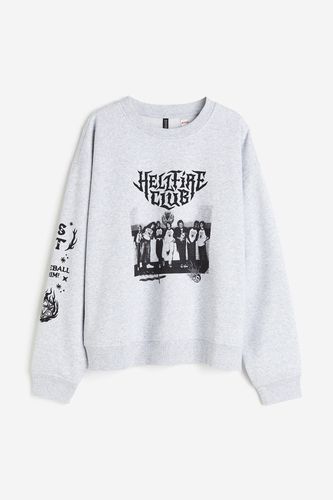 Sweatshirt mit Print Graumeliert/Stranger Things, Sweatshirts in Größe XS. Farbe: - H&M - Modalova