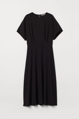 Wadenlanges Kleid Schwarz, Alltagskleider in Größe XS. Farbe: - H&M - Modalova