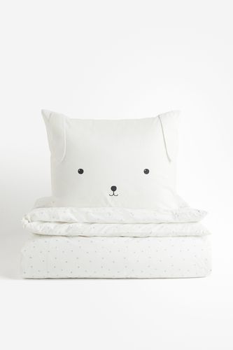 Bettwäsche für Einzelbett Weiß/Kaninchen in Größe 140x200 80x80 cm. Farbe: - H&m Home - Modalova