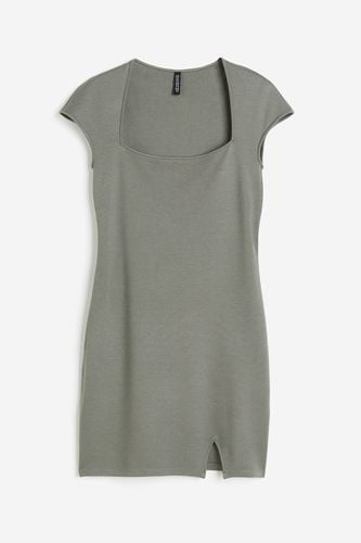Bodycon-Kleid mit Kappenärmeln Dunkelgrün, Alltagskleider in Größe XL. Farbe: - H&M - Modalova