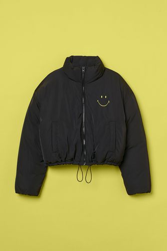 Kurzes Puffer Jacket Schwarz/Smiley®, Jacken in Größe XXL. Farbe: - H&M - Modalova