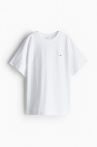 Oversized T-Shirt Weiß/Santa Monica Bay in Größe M. Farbe: - H&M - Modalova