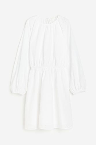 Kleid mit Broderie Anglaise Weiß, Alltagskleider in Größe XL. Farbe: - H&M - Modalova