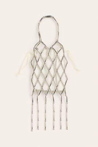 Handytasche mit Perlen Weiß/Silberfarben, Taschen Griff in Größe Onesize. Farbe: - H&M - Modalova