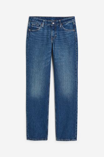 Straight Low Jeans Denimblau in Größe 50. Farbe: - H&M - Modalova