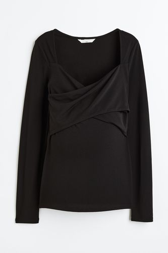 MAMA Stillshirt aus Jersey Schwarz, Tops in Größe XL. Farbe: - H&M - Modalova