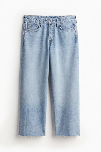 Baggy Wide Low Ankle Jeans Helles Denimblau in Größe 42. Farbe: - H&M - Modalova