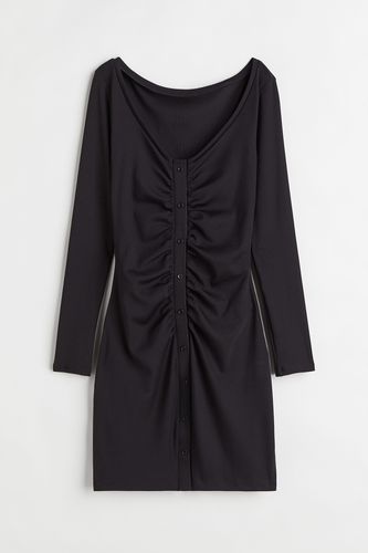 Durchgeknöpftes Kleid Schwarz, Alltagskleider in Größe S. Farbe: - H&M - Modalova