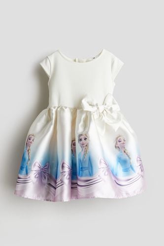Kleid mit Schleife Weiß/Eiskönigin, Kleider in Größe 122/128. Farbe: - H&M - Modalova