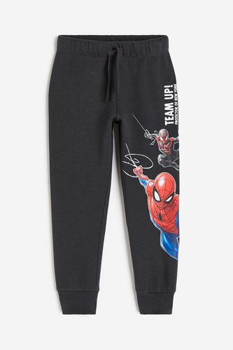 Bedruckte Joggpants Dunkelgrau/Spiderman, Jogginghose in Größe 92. Farbe: - H&M - Modalova