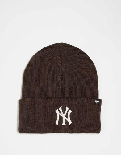 NY Yankees - Cappellino in maglia color cioccolato con logo piccolo - 47 Brand - Modalova