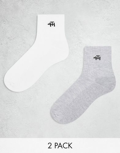 Confezione da 2 paia di calzini con logo - 4th & Reckless - Modalova