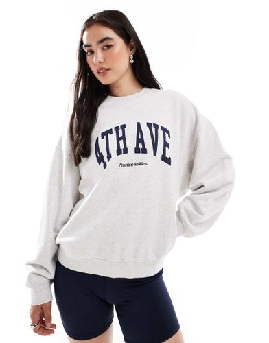 Sweat en coton avec logo Avenue - clair - 4Th & Reckless - Modalova