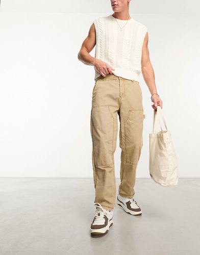 Cotton On - Carpenter - Pantaloni comodi color pietra - Cotton:On - Modalova
