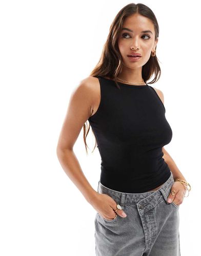 Cotton On - Crop top a coste con scollo a barchetta - Cotton:On - Modalova