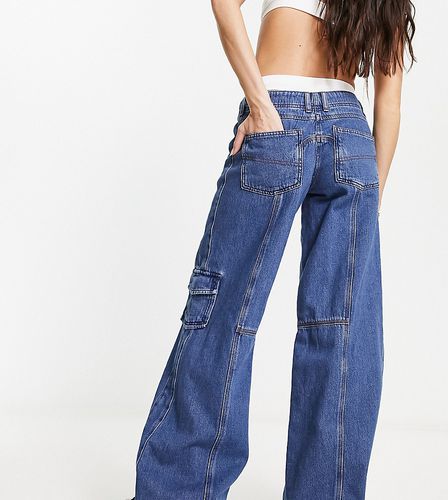 Jeans cargo vintage a vita bassa stile Y2K - Collusion - Modalova