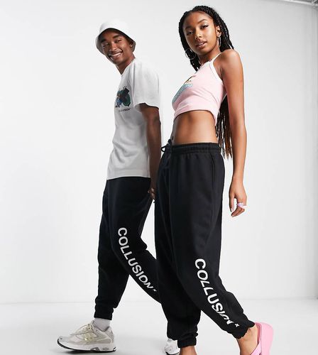 Joggers unisex con logo neri - Collusion - Modalova