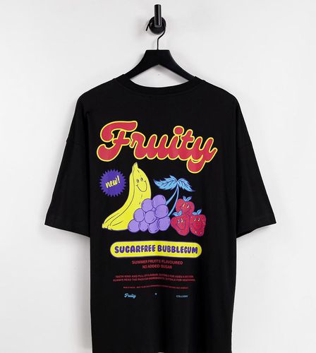 Unisex - T-shirt oversize in con stampa "Fruity" - Collusion - Modalova