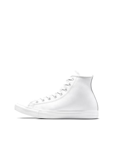 Chuck Taylor All Star Hi - Sneakers alte bianche monocromatiche in pelle - Converse - Modalova