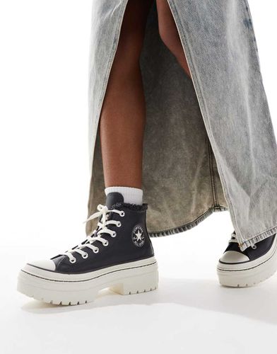 Chuck Taylor All Star Lugged - Scarpe alte con tacco nere e bianche - Converse - Modalova