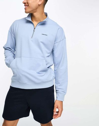 Maglione con zip corta ghiaccio - Calvin Klein - Modalova