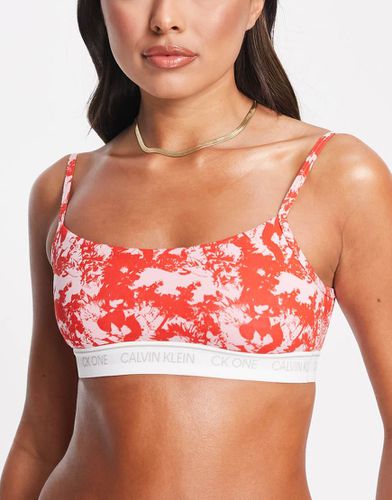 CK One - Brassière sfoderata con stampa floreale - Calvin Klein - Modalova