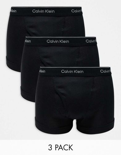 Cotton Classics - Confezione da 3 boxer aderenti neri - Calvin Klein - Modalova