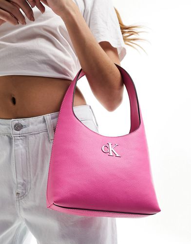 Borsa da spalla stile minimal con logo a monogramma - Calvin Klein Jeans - Modalova