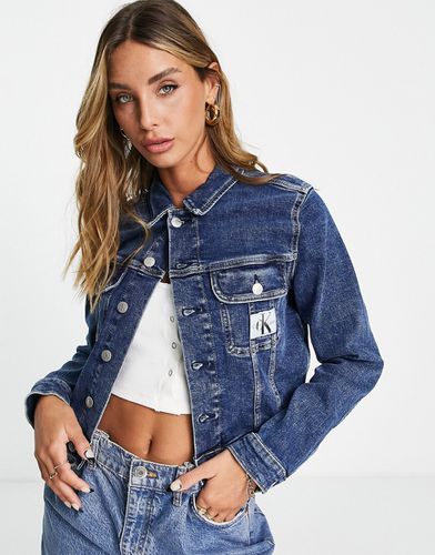 Giacca di jeans corta anni '90 lavaggio medio - Calvin Klein Jeans - Modalova