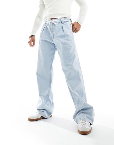Jeans ampi anni '90 con pieghe lavaggio chiaro - Calvin Klein Jeans - Modalova