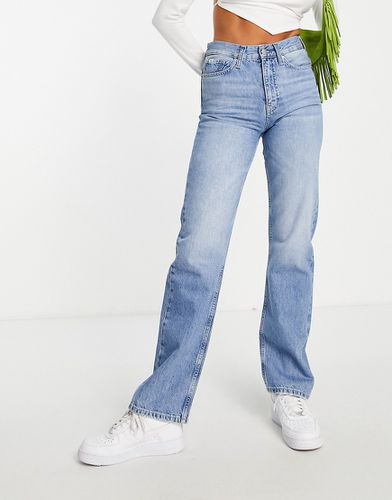 Jeans dritti a vita alta lavaggio chiaro - Calvin Klein Jeans - Modalova