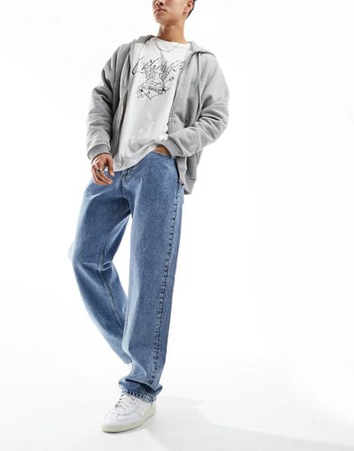 Jeans dritti anni '90 lavaggio chiaro in coordinato - Calvin Klein Jeans - Modalova
