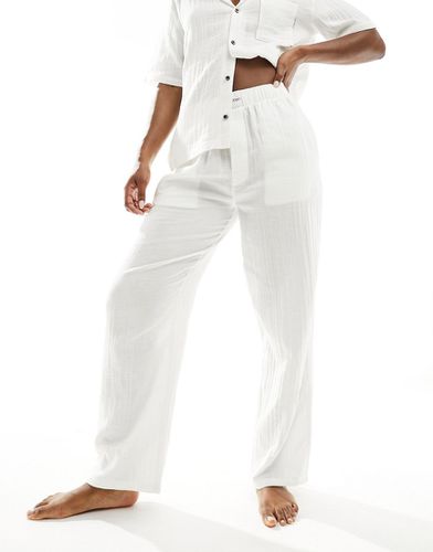 Pantaloni del pigiama in cotone testurizzato - Calvin Klein - Modalova