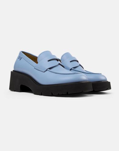 Camper - Mocassini in pelle blu - Camper - Modalova