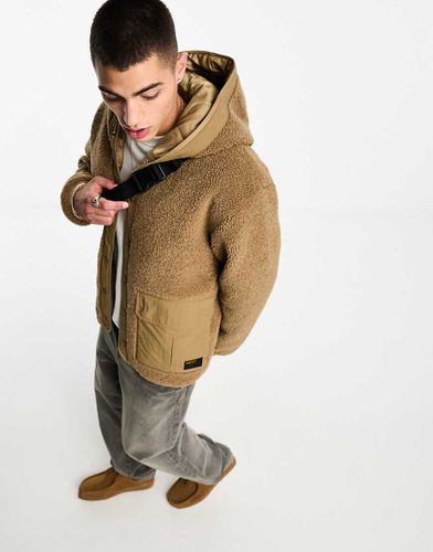 Devin - Felpa con cappuccio in pile borg marrone - Carhartt WIP - Modalova