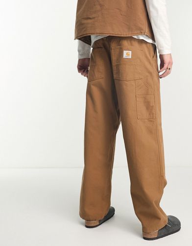 Pantaloni con fondo ampio marroni con pannello - Carhartt WIP - Modalova