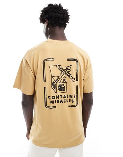 T-shirt color sabbia con stampa "Contains Magic" - Carhartt WIP - Modalova