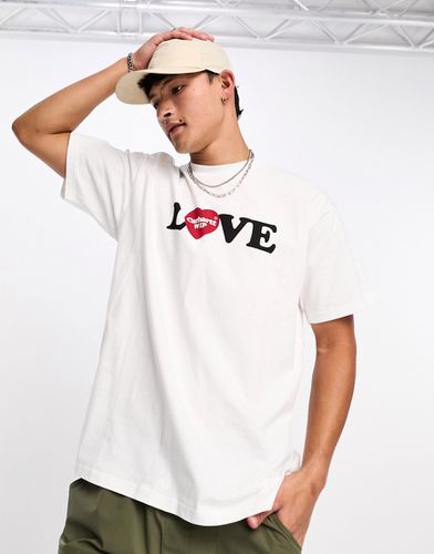 T-shirt bianca con scritta Love - Carhartt WIP - Modalova