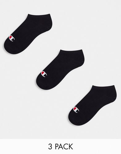 Confezione da 3 paia di calzini alla caviglia neri - Champion - Modalova