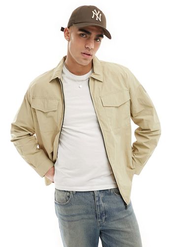 Camicia giacca multitasche beige con zip - Champion - Modalova