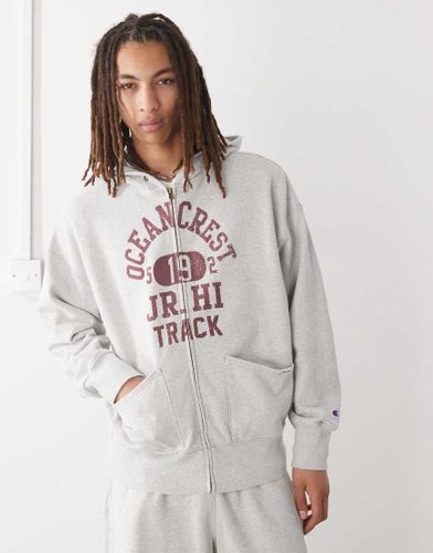 Sweat à capuche zippé à imprimé graphique - Champion - Modalova