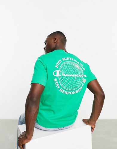 Rochester Future - T-shirt con stampa di globo sul retro - Champion - Modalova