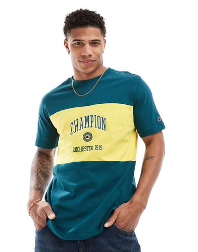 Rochester - T-shirt colorblock e giallo stile college - Champion - Modalova